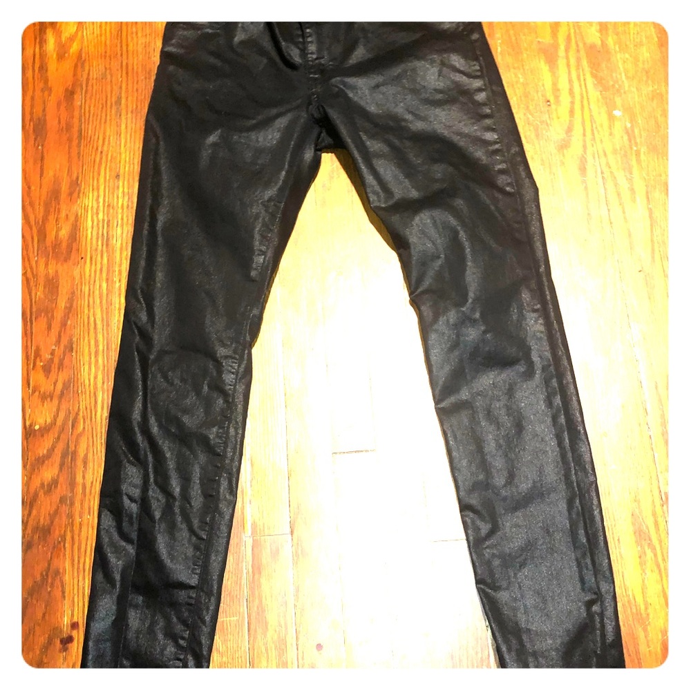 Faux leather jeans from H&M